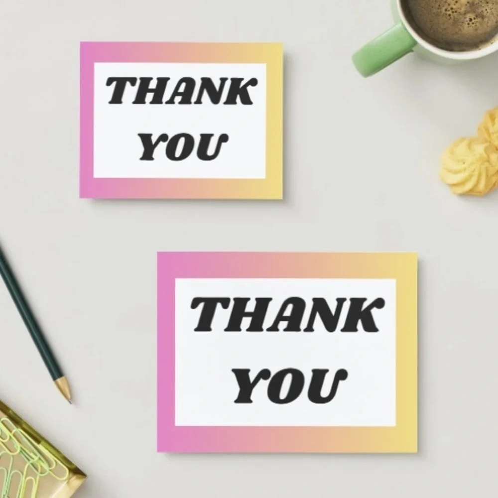 Set of 10 Thank You Post Cards